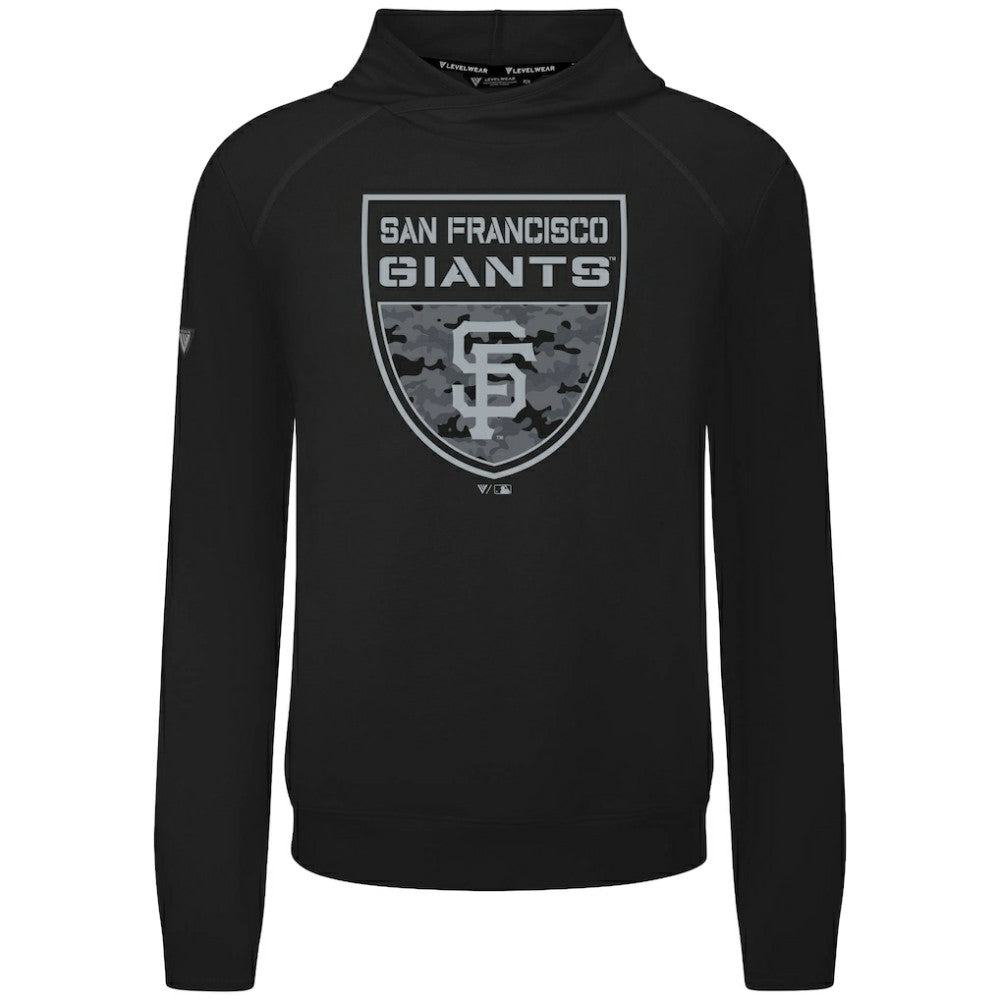 San Francisco Giants Levelwear Mandate Buckler Tri-Blend Pullover Hoodie - MLB Hoodies