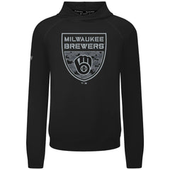 Milwaukee Brewers Levelwear Mandate Buckler Tri-Blend Pullover Hoodie - MLB Hoodies