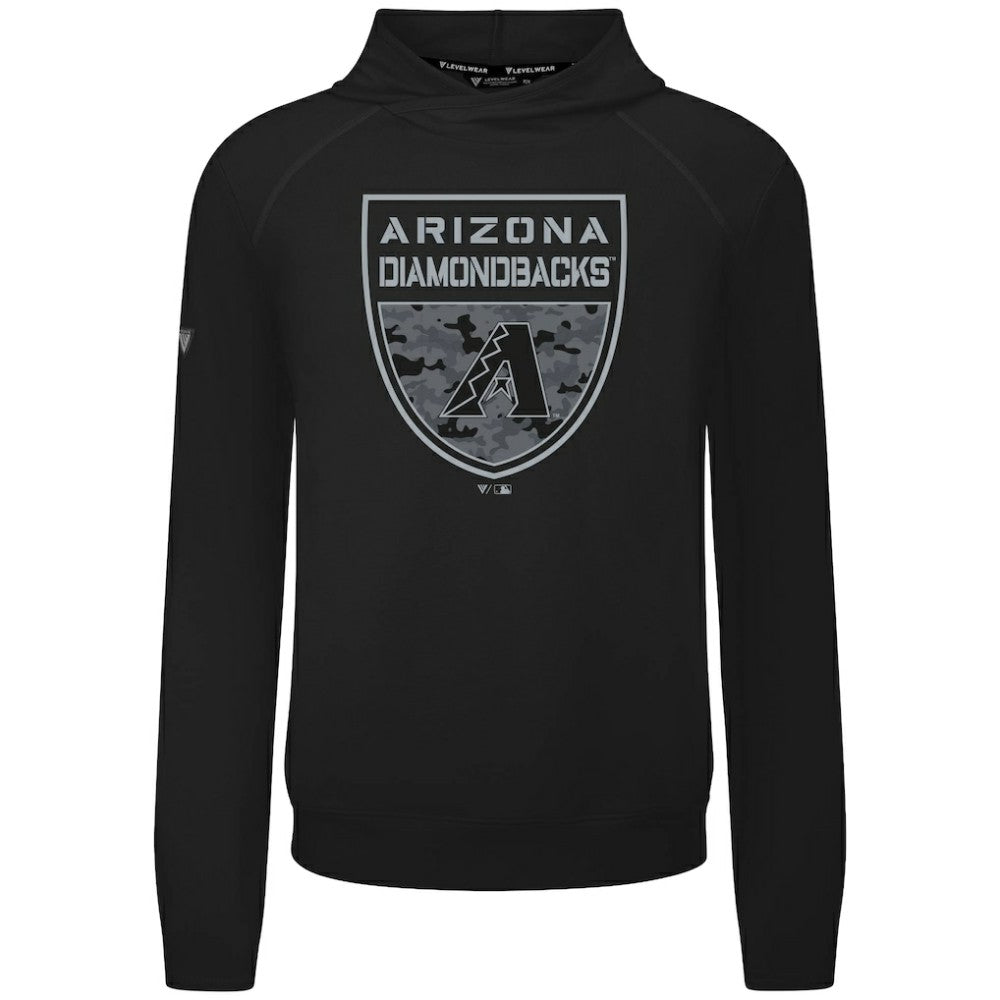 Arizona Diamondbacks Levelwear Mandate Buckler Tri-Blend Pullover Hoodie - MLB Hoodies