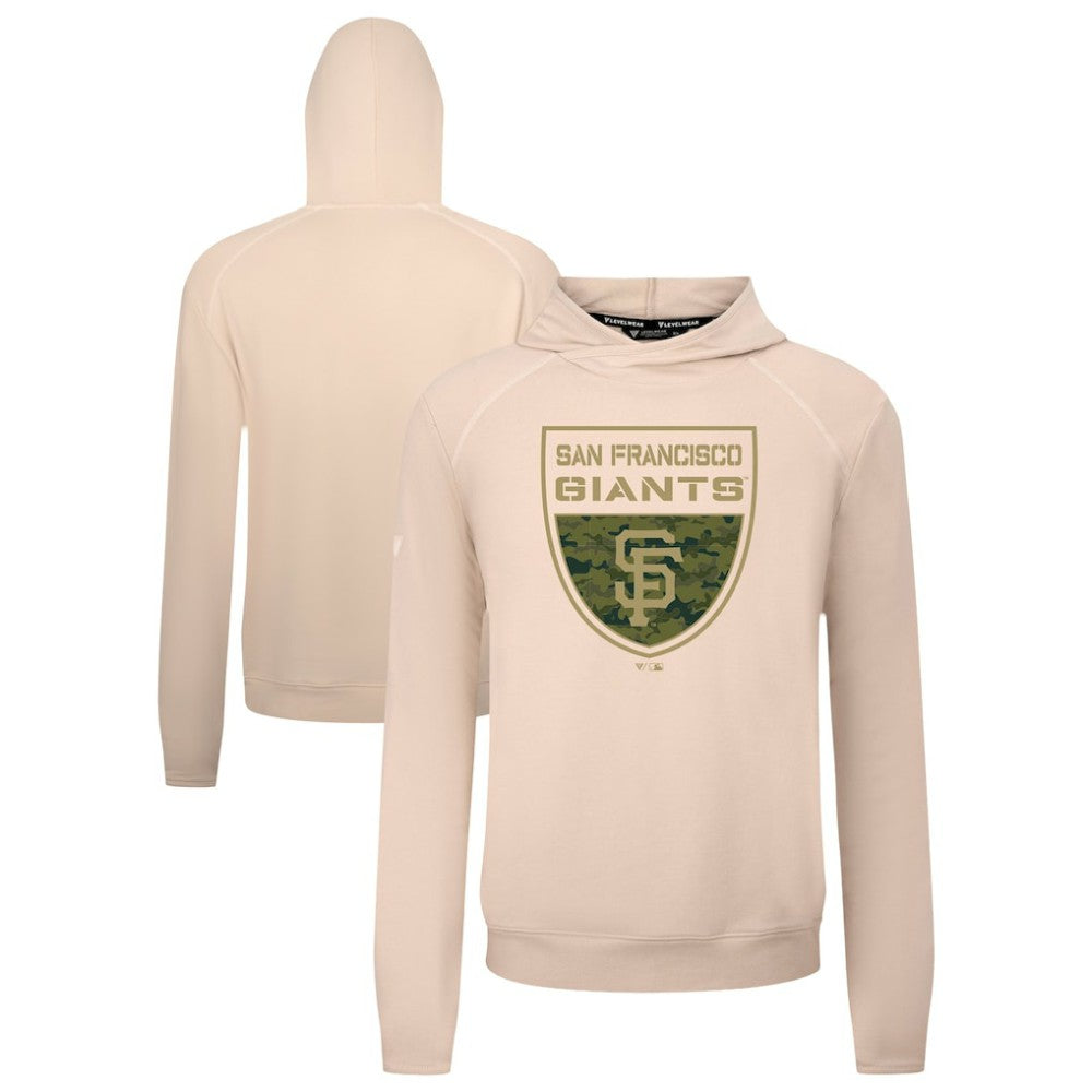 San Francisco Giants Levelwear Mandate Buckler Tri-Blend Pullover Hoodie - MLB Hoodies
