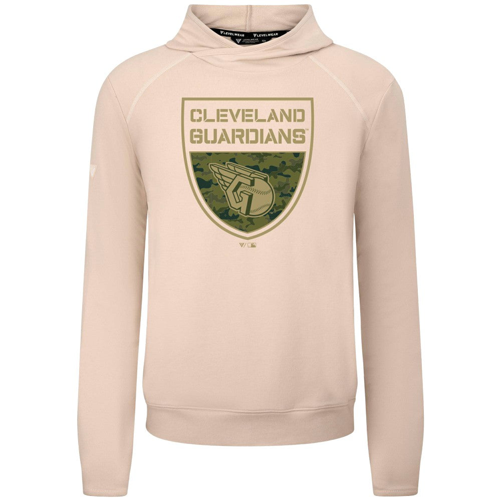Cleveland Guardians Levelwear Mandate Buckler Tri-Blend Pullover Hoodie - MLB Hoodies