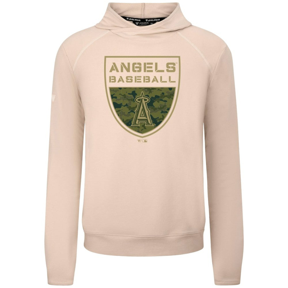 Los Angeles Angels Levelwear Mandate Buckler Tri-Blend Pullover Hoodie - MLB Hoodies