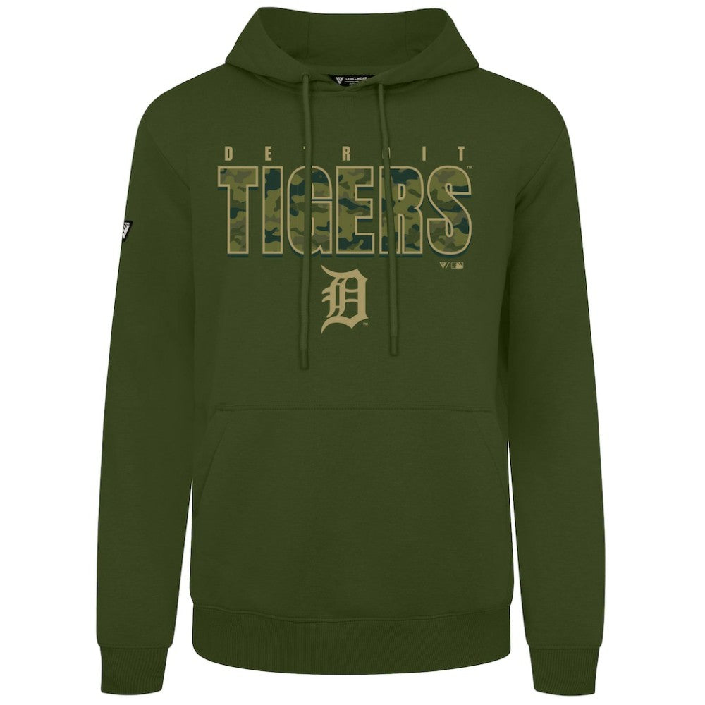 Detroit Tigers Levelwear Podium Protect Pullover Hoodie - MLB Hoodies