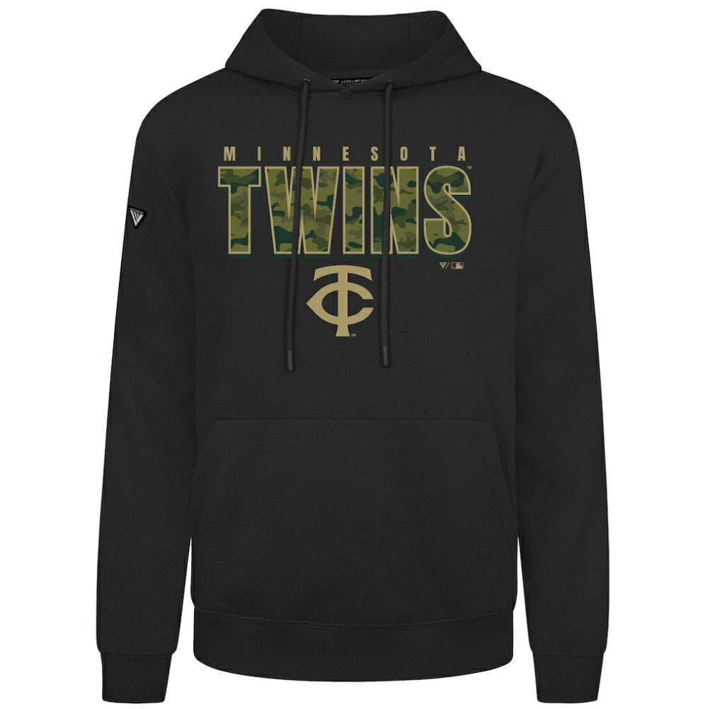 Minnesota Twins Levelwear Podium Protect Pullover Hoodie - MLB Hoodies