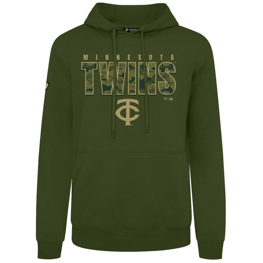 Minnesota Twins Levelwear Podium Protect Pullover Hoodie - MLB Hoodies