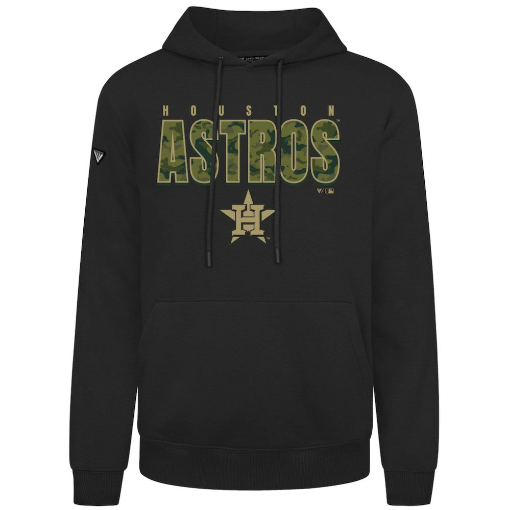 Houston Astros Levelwear Podium Protect Pullover Hoodie - MLB Hoodies