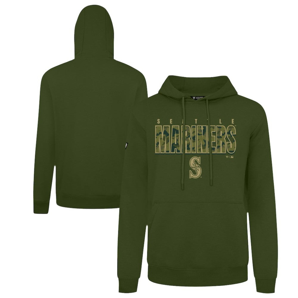 Seattle Mariners Levelwear Podium Protect Pullover Hoodie - MLB Hoodies