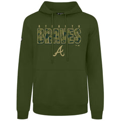 Atlanta Braves Levelwear Podium Protect Pullover Hoodie - MLB Hoodies