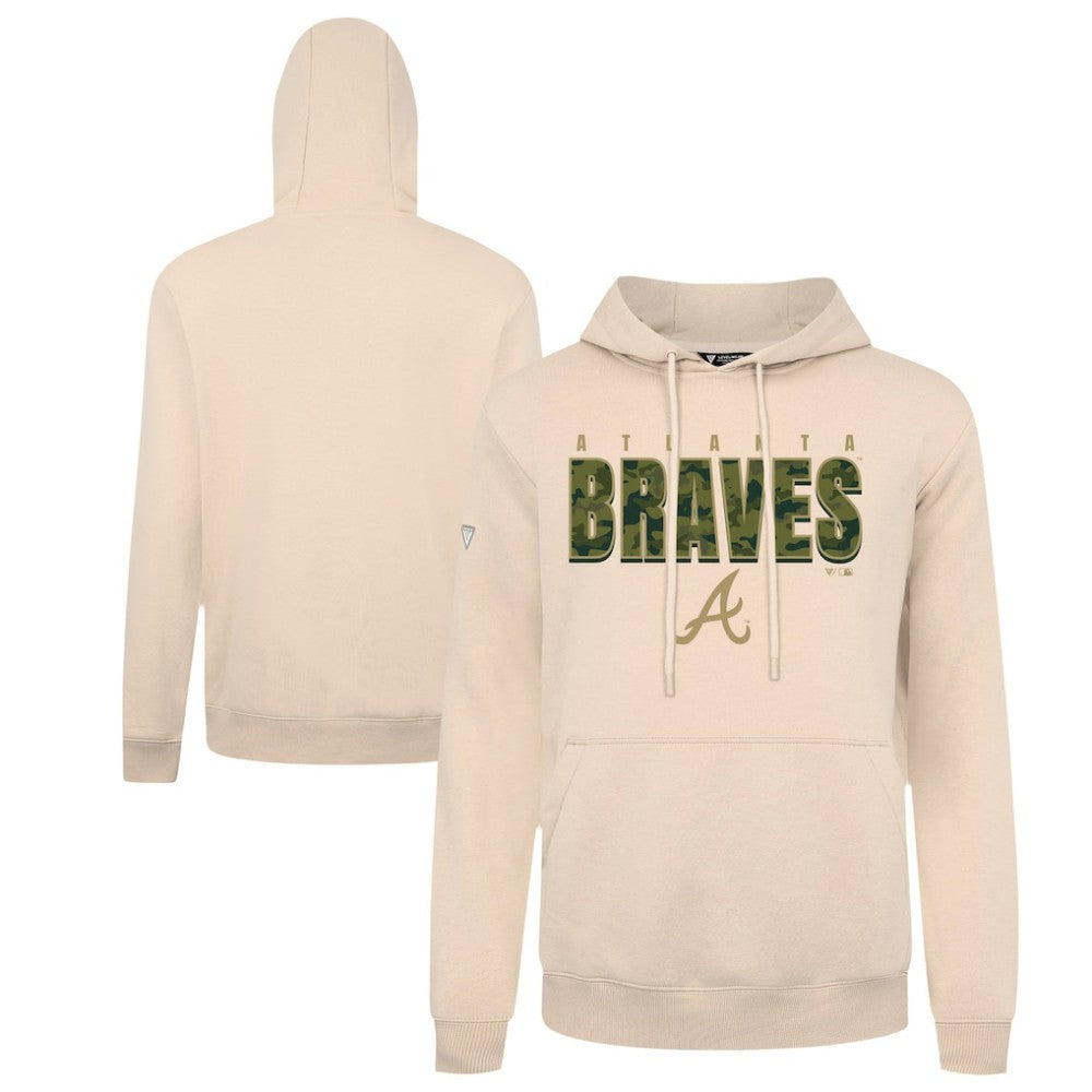 Atlanta Braves Levelwear Podium Protect Pullover Hoodie - MLB Hoodies