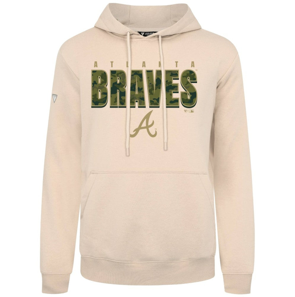 Atlanta Braves Levelwear Podium Protect Pullover Hoodie - MLB Hoodies