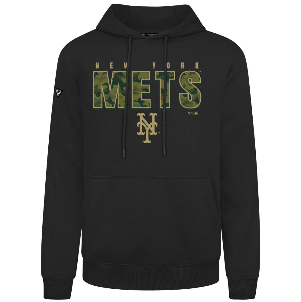 New York Mets Levelwear Podium Protect Pullover Hoodie - MLB Hoodies