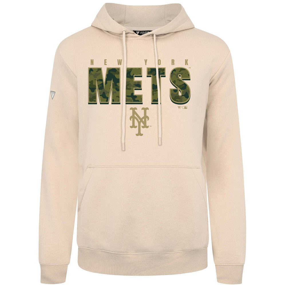 New York Mets Levelwear Podium Protect Pullover Hoodie - MLB Hoodies