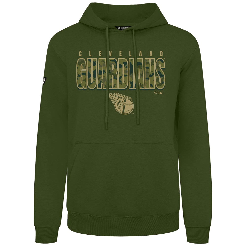Cleveland Guardians Levelwear Podium Protect Pullover Hoodie - MLB Hoodies