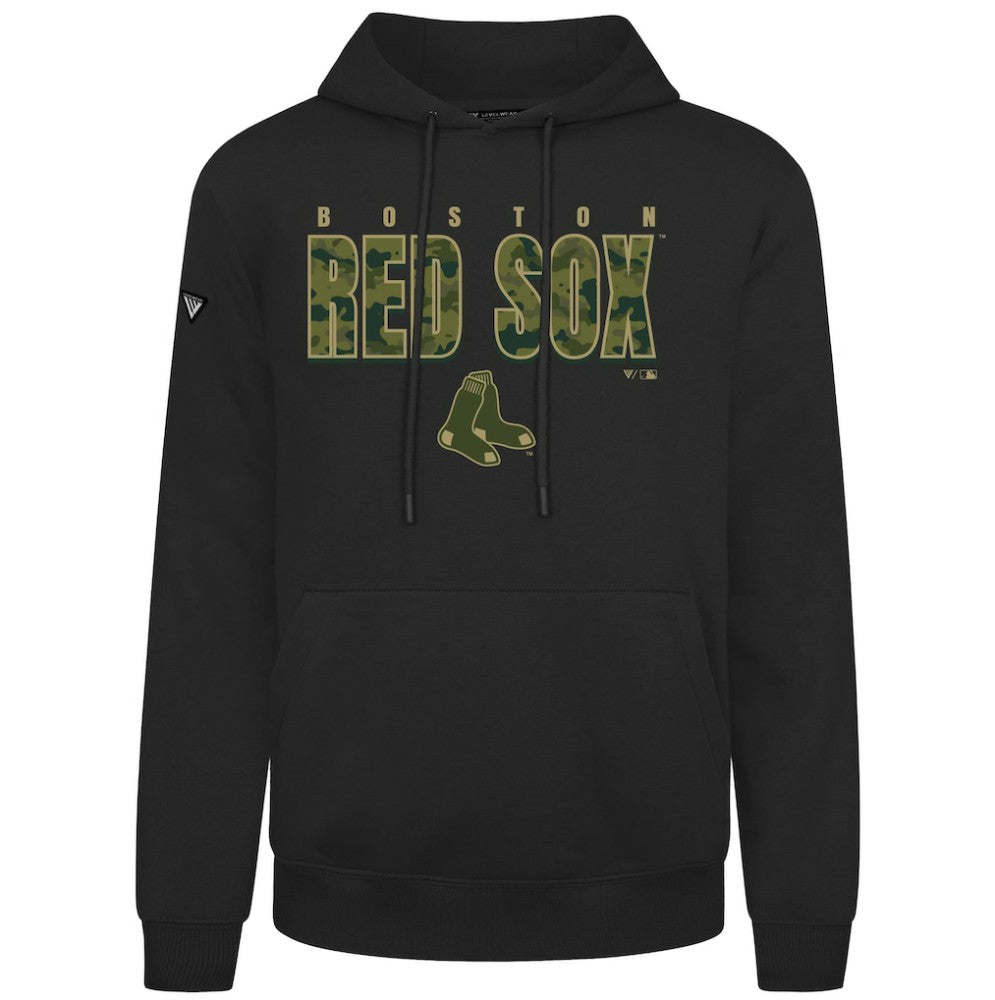 Boston Red Sox Levelwear Podium Protect Pullover Hoodie - MLB Hoodies