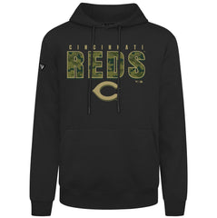 Cincinnati Reds Levelwear Podium Protect Pullover Hoodie - MLB Hoodies