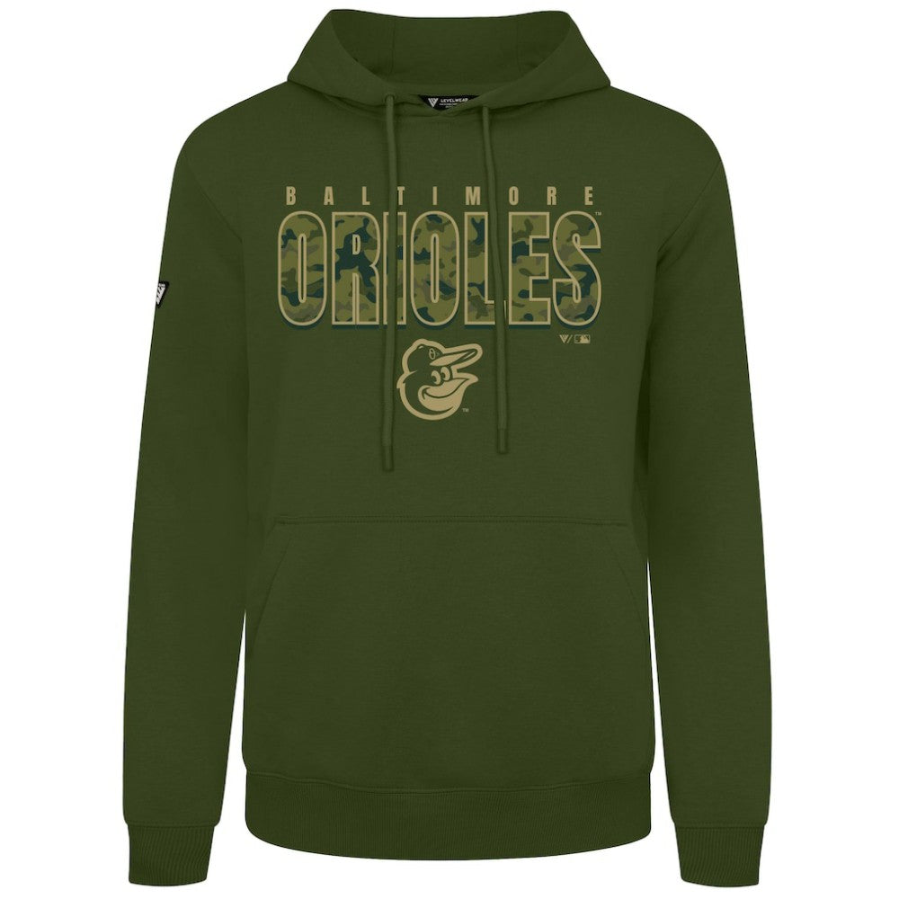 Baltimore Orioles Levelwear Podium Protect Pullover Hoodie - MLB Hoodies