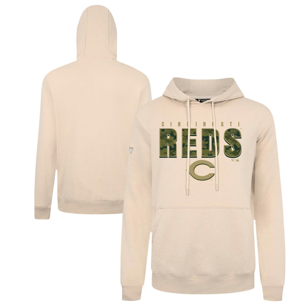 Cincinnati Reds Levelwear Podium Protect Pullover Hoodie - MLB Hoodies