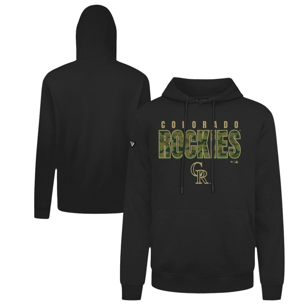 Colorado Rockies Levelwear Podium Protect Pullover Hoodie - MLB Hoodies