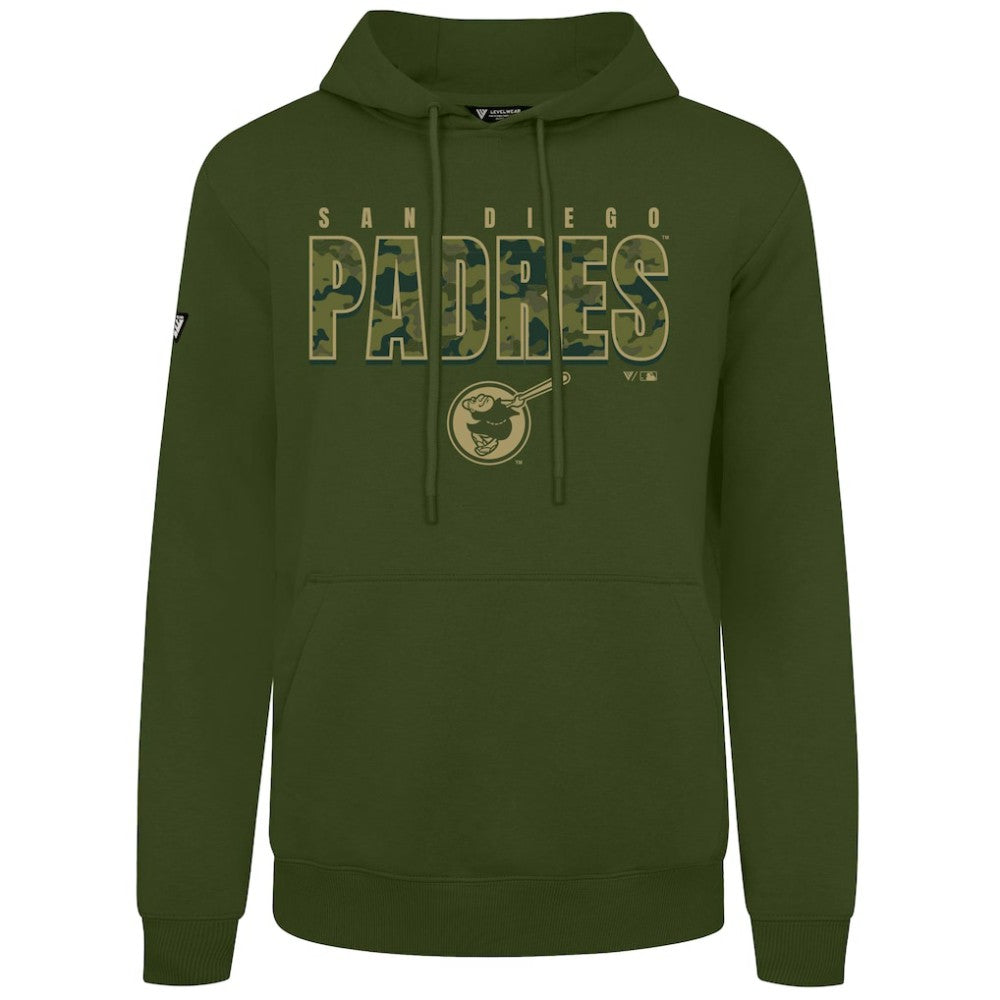 San Diego Padres Levelwear Podium Protect Pullover Hoodie - MLB Hoodies