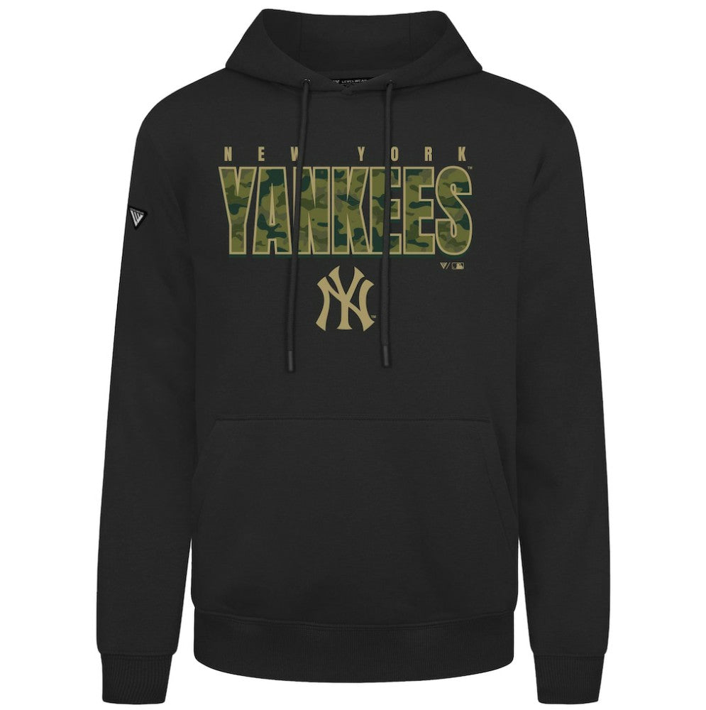 New York Yankees Levelwear Podium Protect Pullover Hoodie - MLB Hoodies