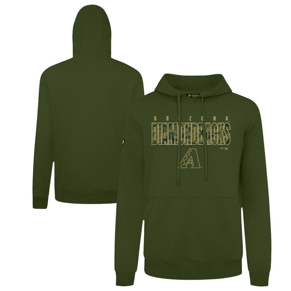 Arizona Diamondbacks Levelwear Podium Protect Pullover Hoodie - MLB Hoodies