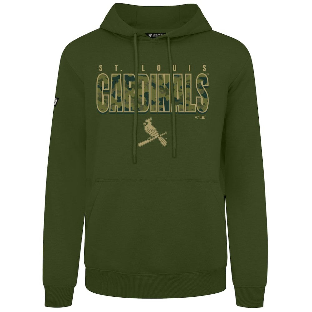 St. Louis Cardinals Levelwear Podium Protect Pullover Hoodie - MLB Hoodies
