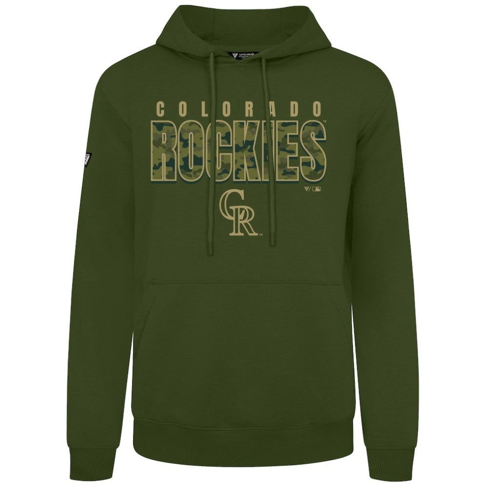 Colorado Rockies Levelwear Podium Protect Pullover Hoodie - MLB Hoodies