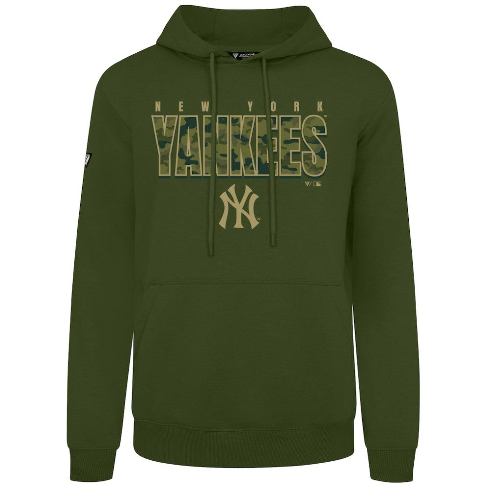 New York Yankees Levelwear Podium Protect Pullover Hoodie - MLB Hoodies