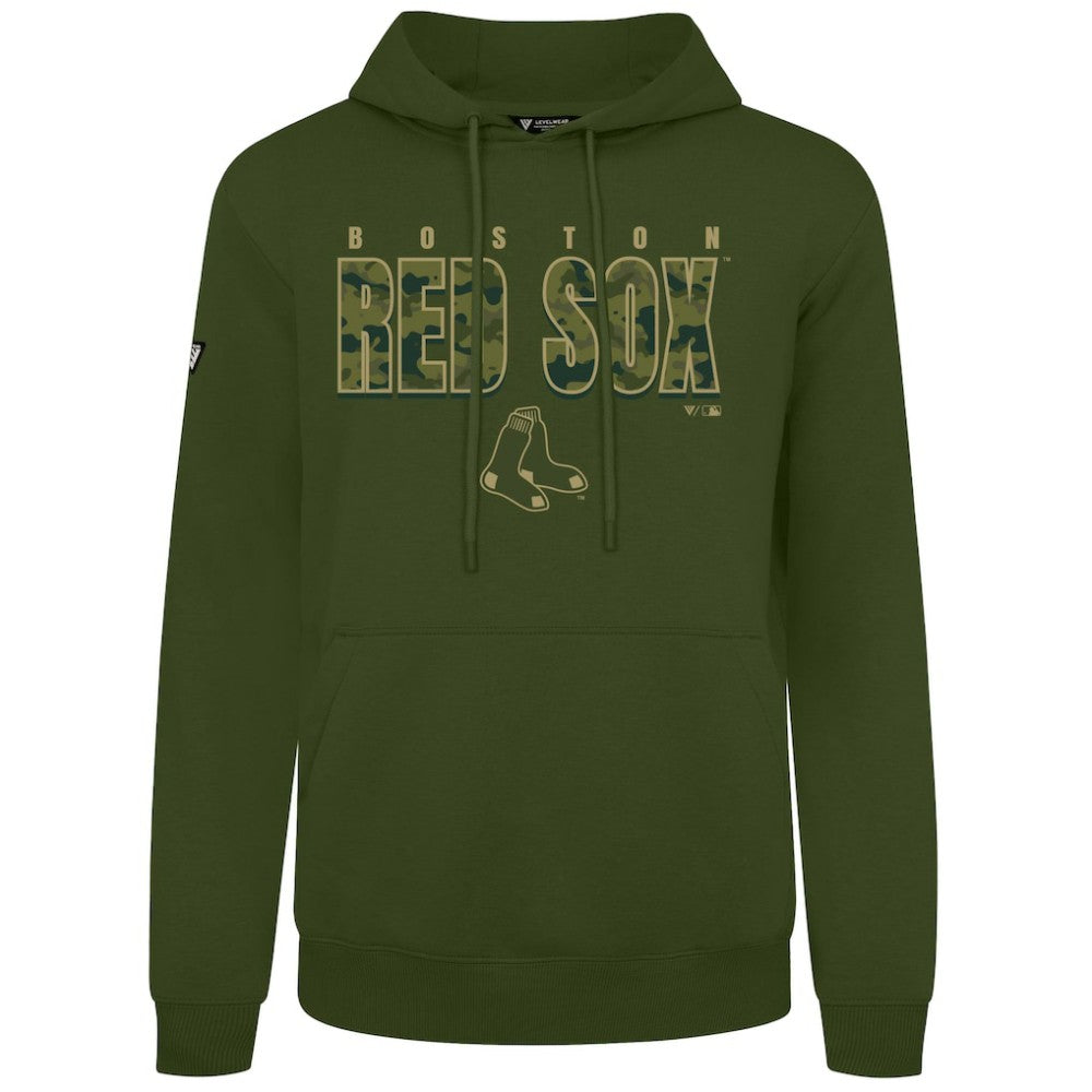Boston Red Sox Levelwear Podium Protect Pullover Hoodie - MLB Hoodies