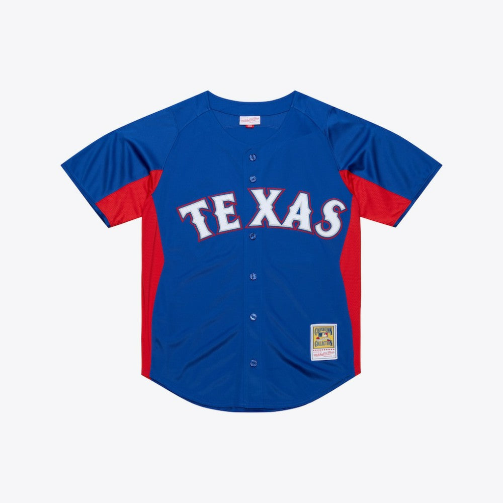 Adrian Beltre Texas Rangers Mitchell & Ness Cooperstown Mesh Batting Practice Button-Up Jersey - MLB Jerseys
