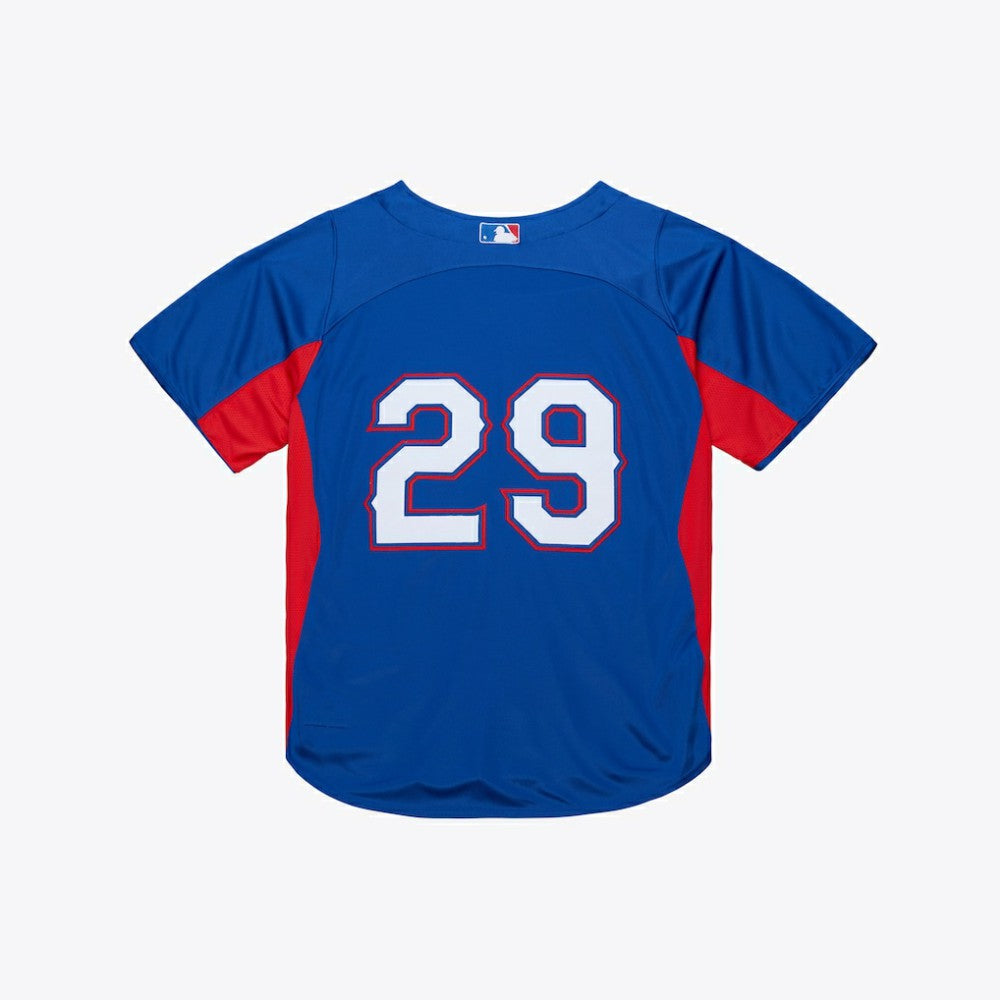 Adrian Beltre Texas Rangers Mitchell & Ness Cooperstown Mesh Batting Practice Button-Up Jersey - MLB Jerseys