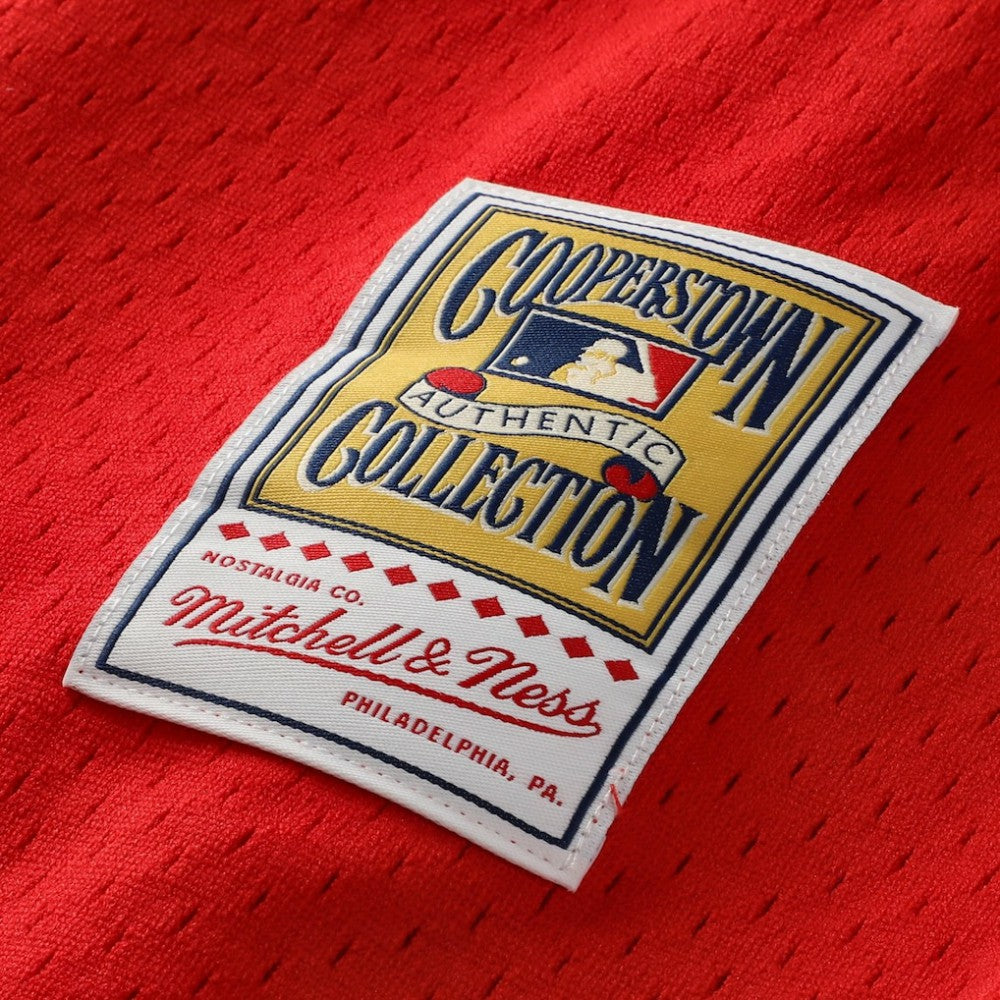Jimmy Rollins Philadelphia Phillies Mitchell & Ness Cooperstown Mesh Batting Practice Button-Up Jersey - MLB Jerseys
