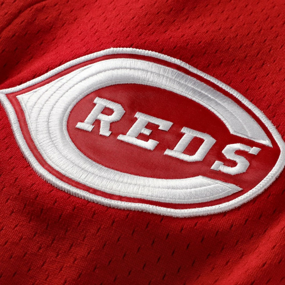 Deion Sanders Cincinnati Reds Mitchell & Ness Cooperstown Mesh Batting Practice Button-Up Jersey - MLB Jerseys
