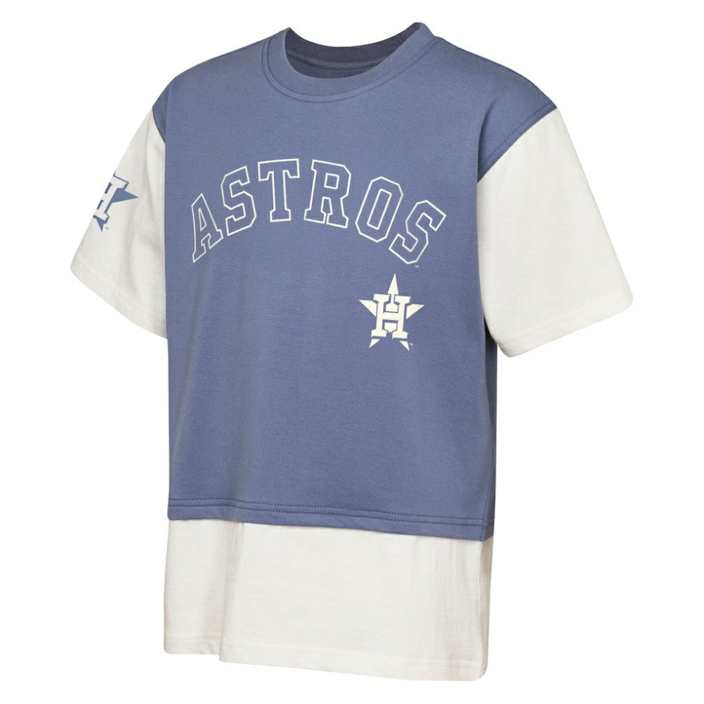 Houston Astros Outerstuff Youth Ultimate Pastels Premium Double Run T-Shirt - MLB T-shirts
