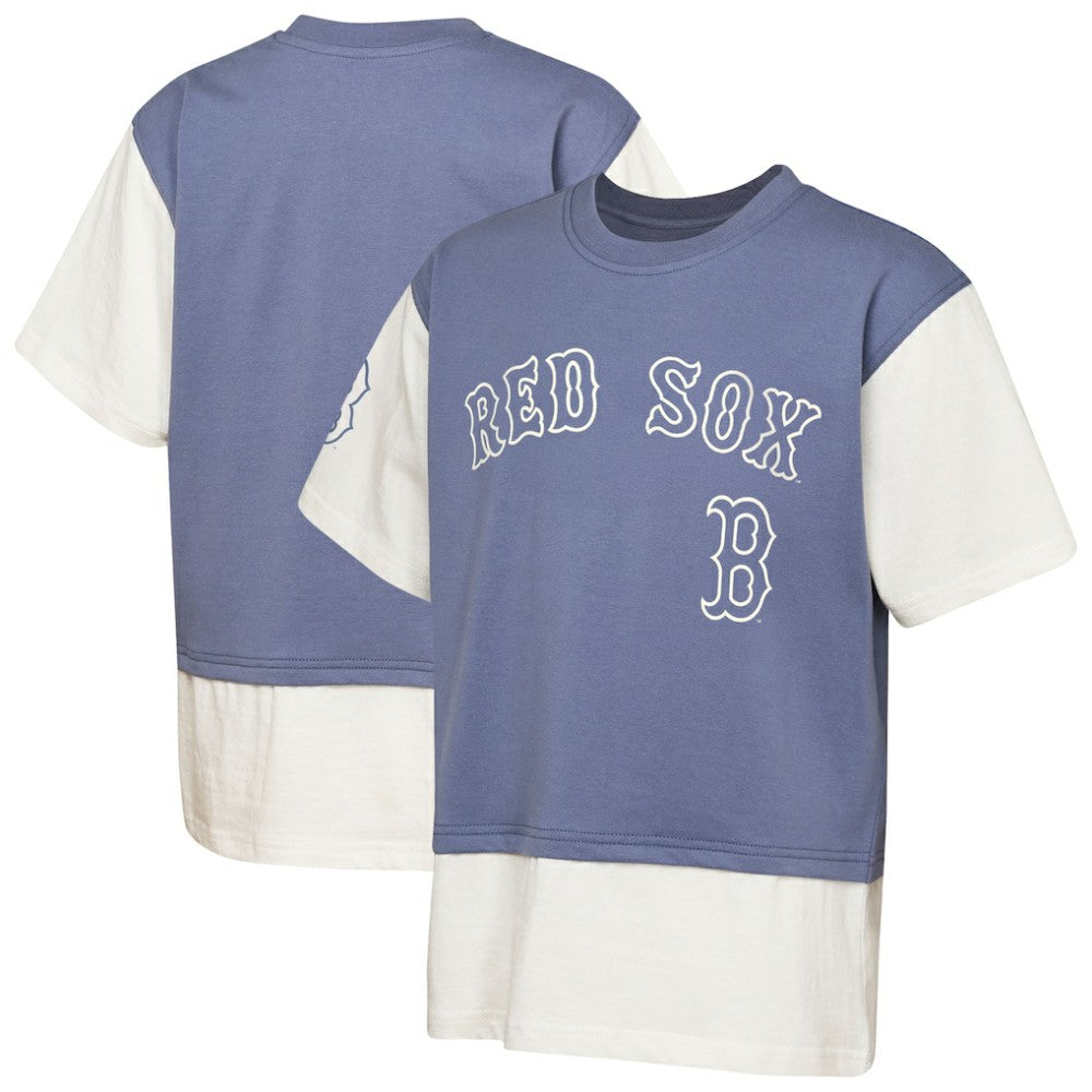Boston Red Sox Outerstuff Youth Ultimate Pastels Premium Double Run T-Shirt - MLB T-shirts