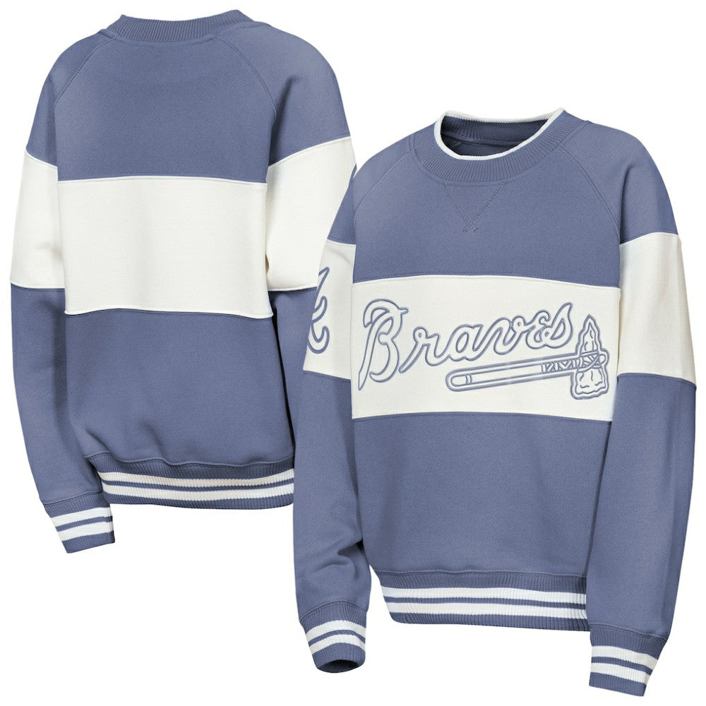 Atlanta Braves Outerstuff Youth Ultimate Pastels On Base Sweatshirt - MLB Sweatshirts