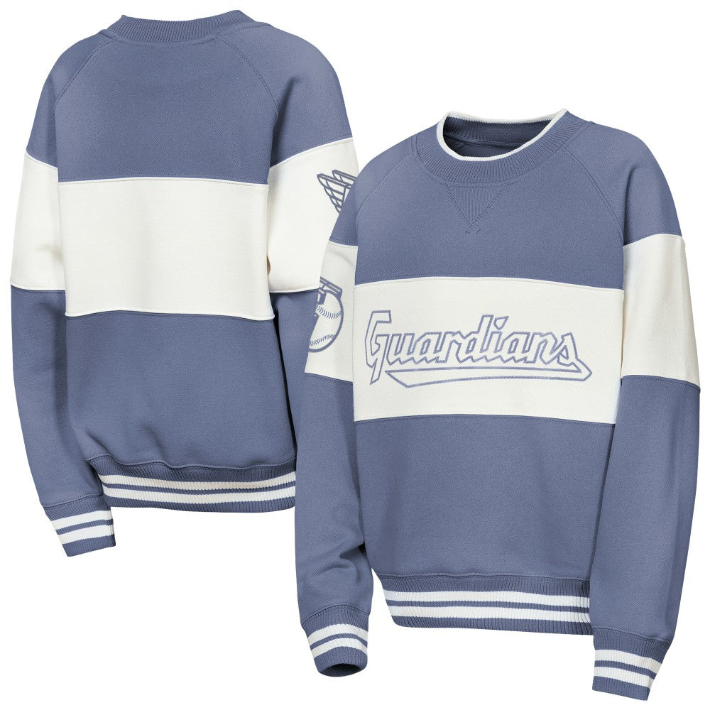 Cleveland Guardians Outerstuff Youth Ultimate Pastels On Base Sweatshirt - MLB Sweatshirts