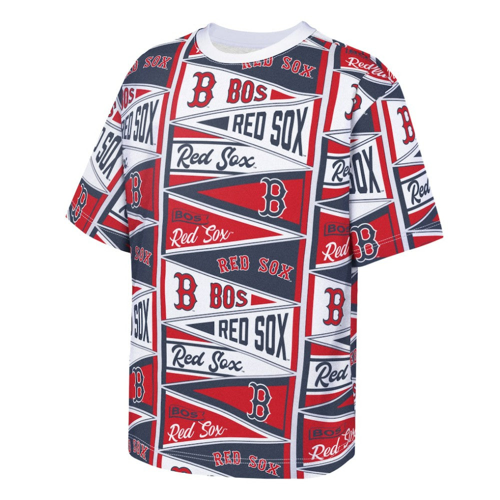 Boston Red Sox Outerstuff Youth All-Over Pennant T-Shirt - MLB T-shirts
