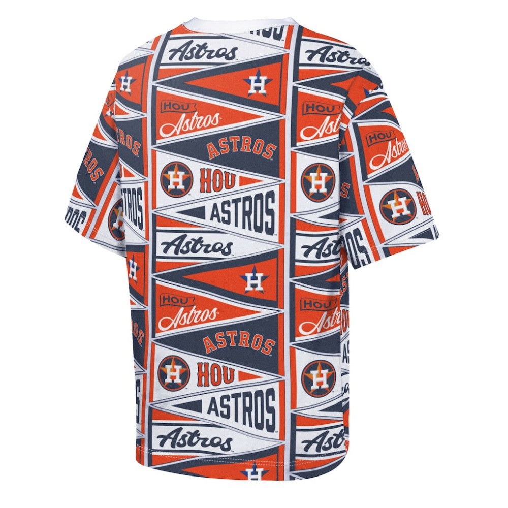 Houston Astros Outerstuff Youth All-Over Pennant T-Shirt - MLB T-shirts