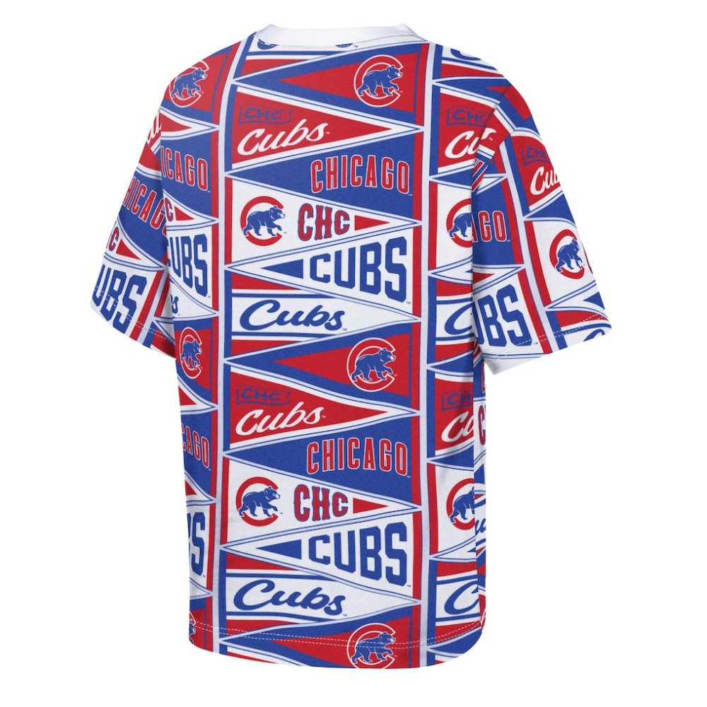 Chicago Cubs Outerstuff Youth All-Over Pennant T-Shirt - MLB T-shirts