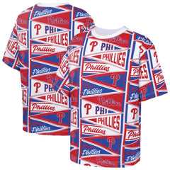 Philadelphia Phillies Outerstuff Youth All-Over Pennant T-Shirt - MLB T-shirts