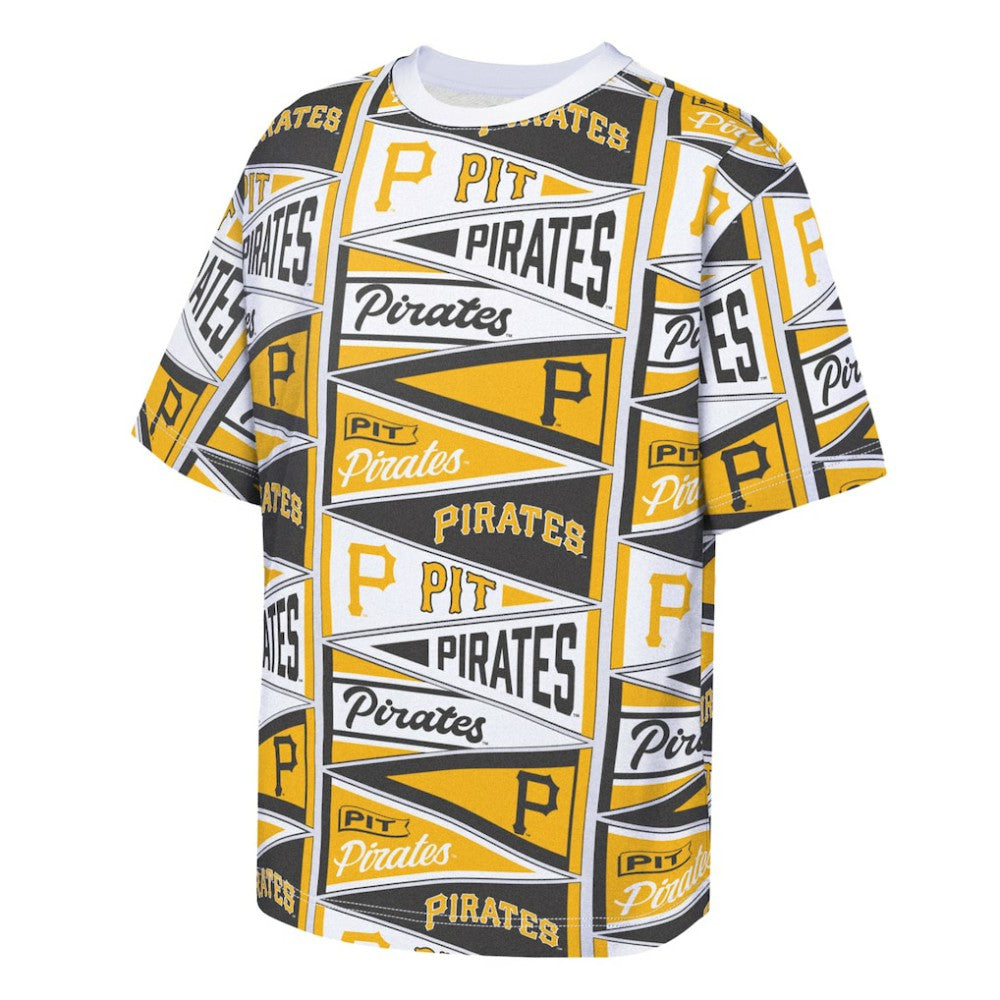 Pittsburgh Pirates Outerstuff Youth All-Over Pennant T-Shirt - MLB T-shirts
