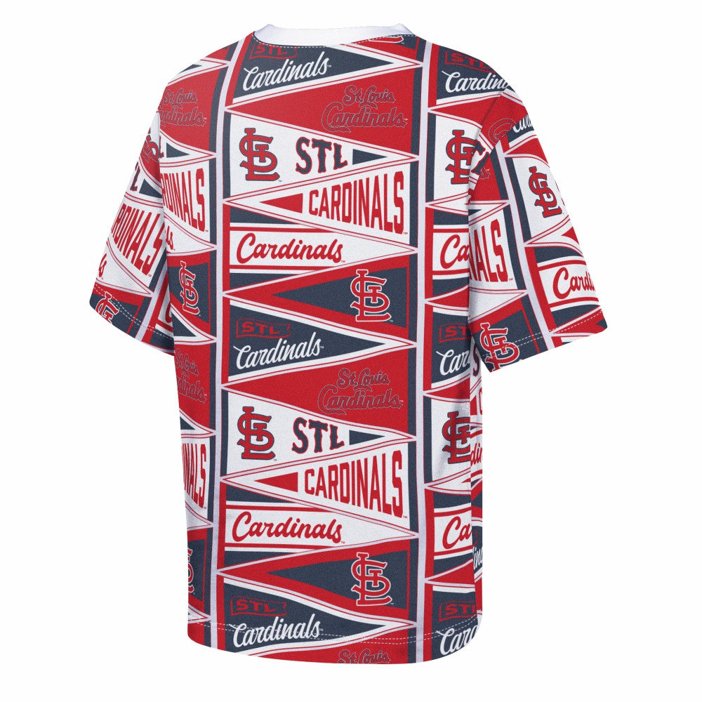St. Louis Cardinals Outerstuff Youth All-Over Pennant T-Shirt - MLB T-shirts