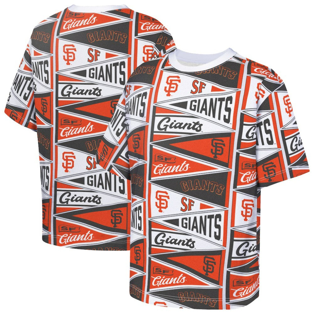 San Francisco Giants Outerstuff Youth All-Over Pennant T-Shirt - MLB T-shirts