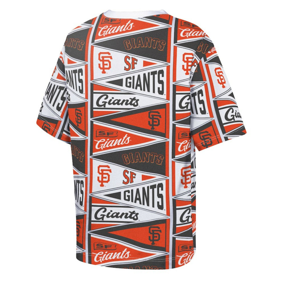San Francisco Giants Outerstuff Youth All-Over Pennant T-Shirt - MLB T-shirts