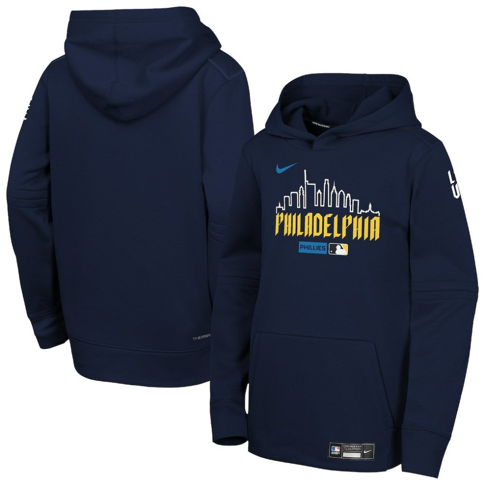 Philadelphia Phillies Nike Youth Authentic Collection City Connect Therma-FIT Hoodie - MLB Hoodies