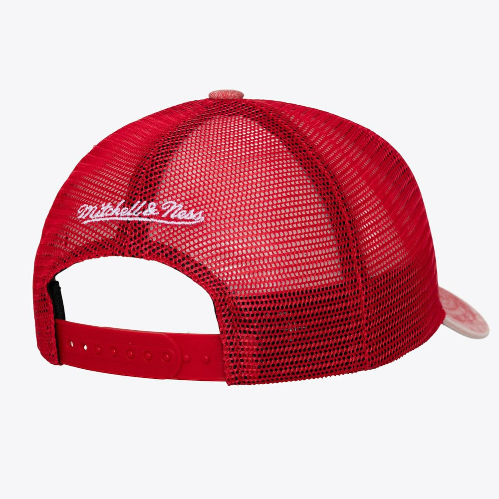 Red Chicago Bulls Gameday Snow Wash Adjustable Trucker Hat | NBA