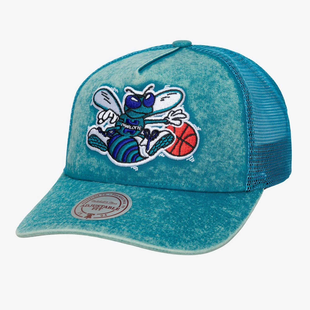 Teal Charlotte Hornets Gameday Snow Wash Adjustable Trucker Hat | NBA