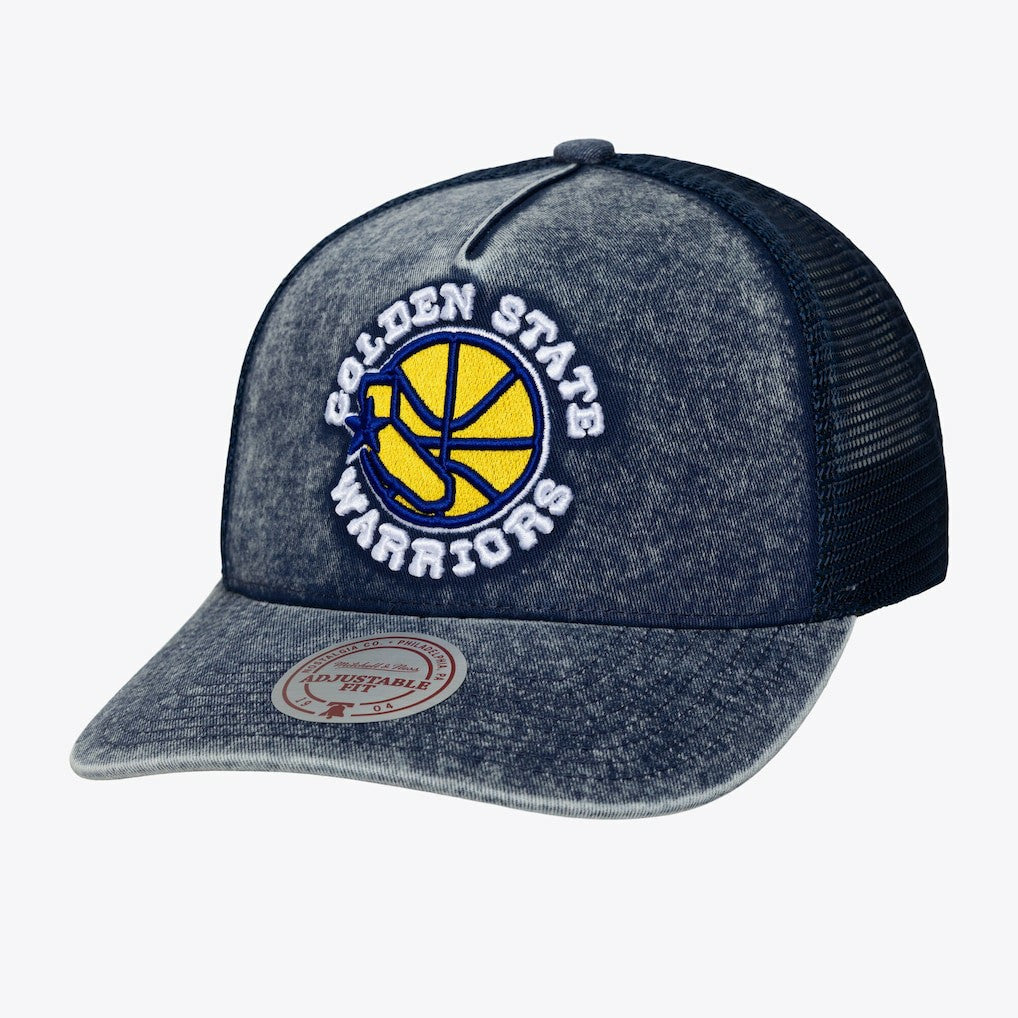 Blue Golden State Warriors Gameday Snow Wash Adjustable Trucker Hat sale | NBA