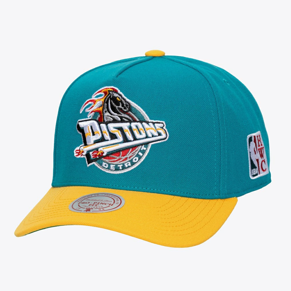 Teal Detroit Pistons Hardwood Classics Legendary Away Pro-Pinch Adjustable Hat sale | NBA